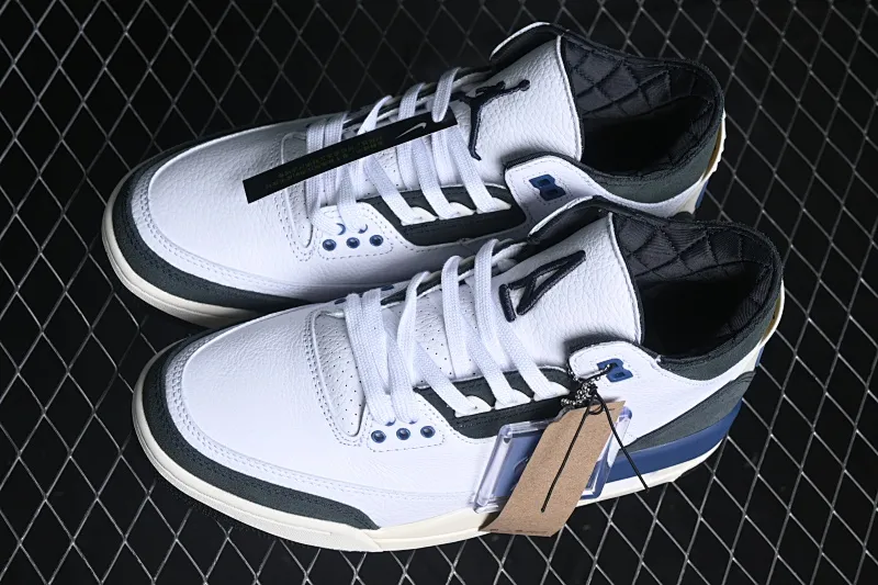 All categories Air Jordan Jordan series basketball shoes Air Jordan 3 Air Jordan 3 Retro OG SP "Diffused Blue" AJ3 Joe 3 white and blue cement HV8571-100